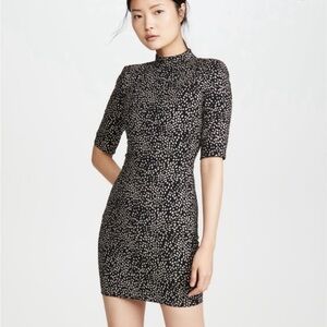 ALICE + OLIVIA Inka Glittered Stretch-knit Mini Dress NEW!